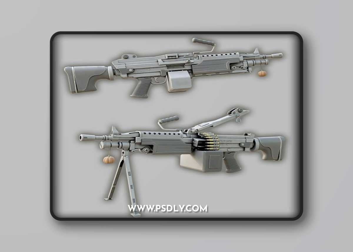 M249: the pumpkin blaster 3D Model
