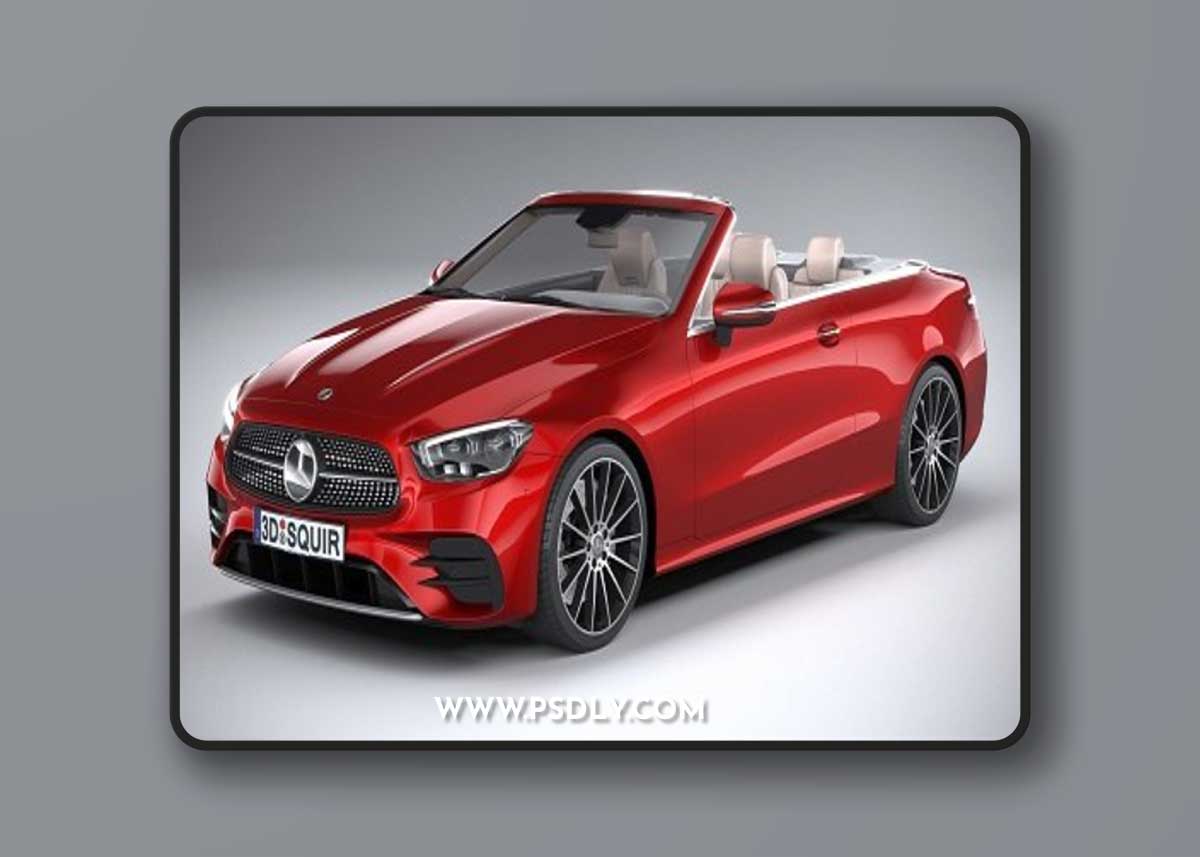 Mercedes-Benz E-Class Cabrio AMG Line 2021 3D Model