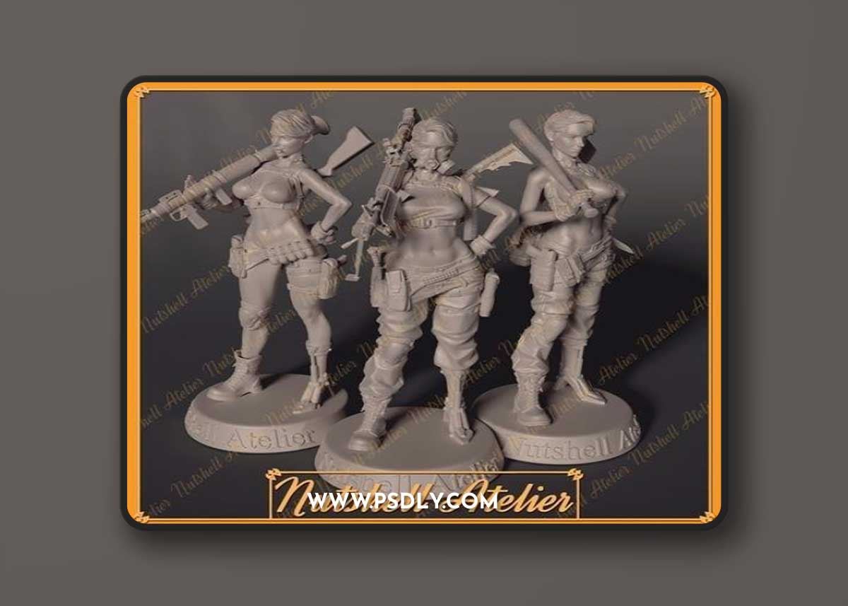 Nutshell Atelier - Post Apocalypse girl 3D Print