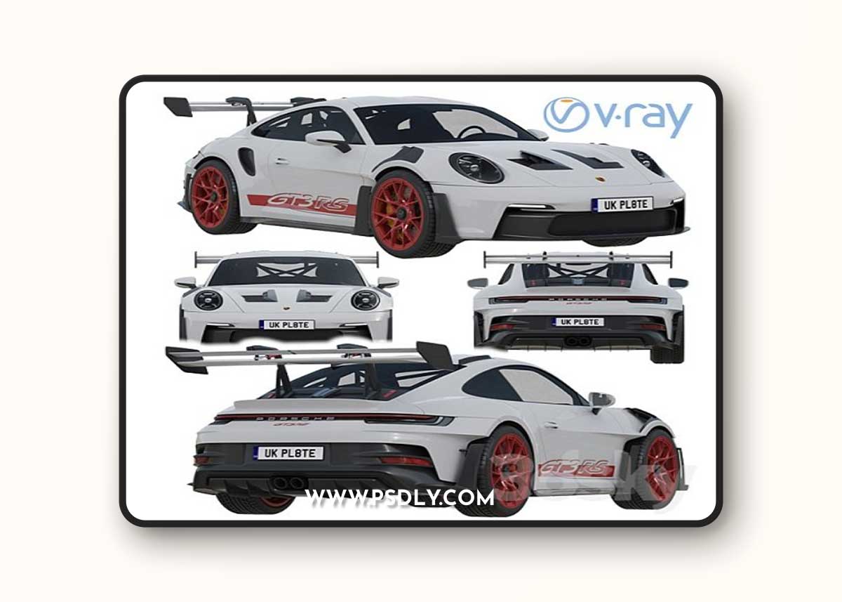 Porsche 911 GT3 RS 2022 3d model