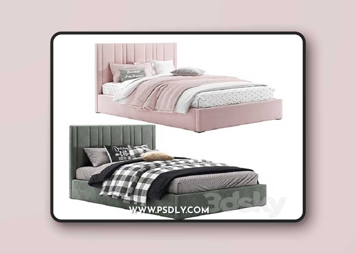 RH Teagan Upholstered Platform Bed