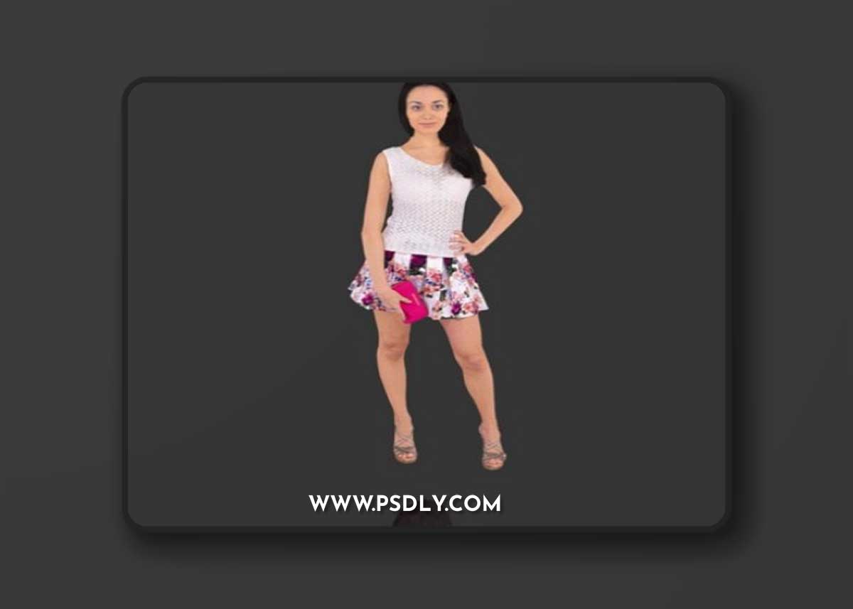 Woman Posed 3D Model
