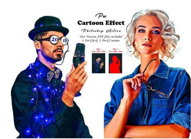 Pro Cartoon Effect Photoshop Action 3 image 133