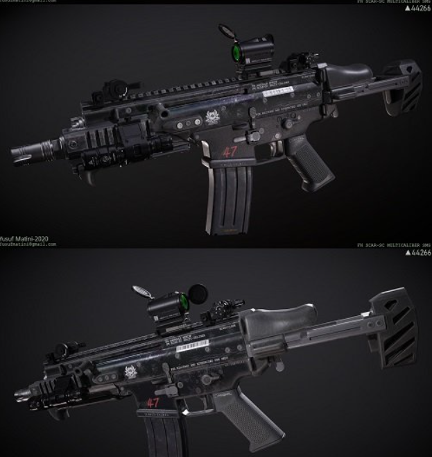 FN SCAR-SC 3D Model 2 image 218
