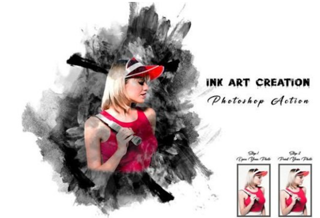 Ink Art Creation Photoshop Action 3 image 259