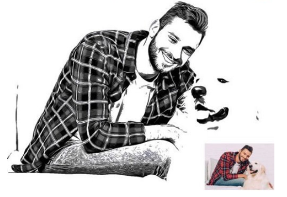 Vector Portrait Art Photoshop Action 2 image 364