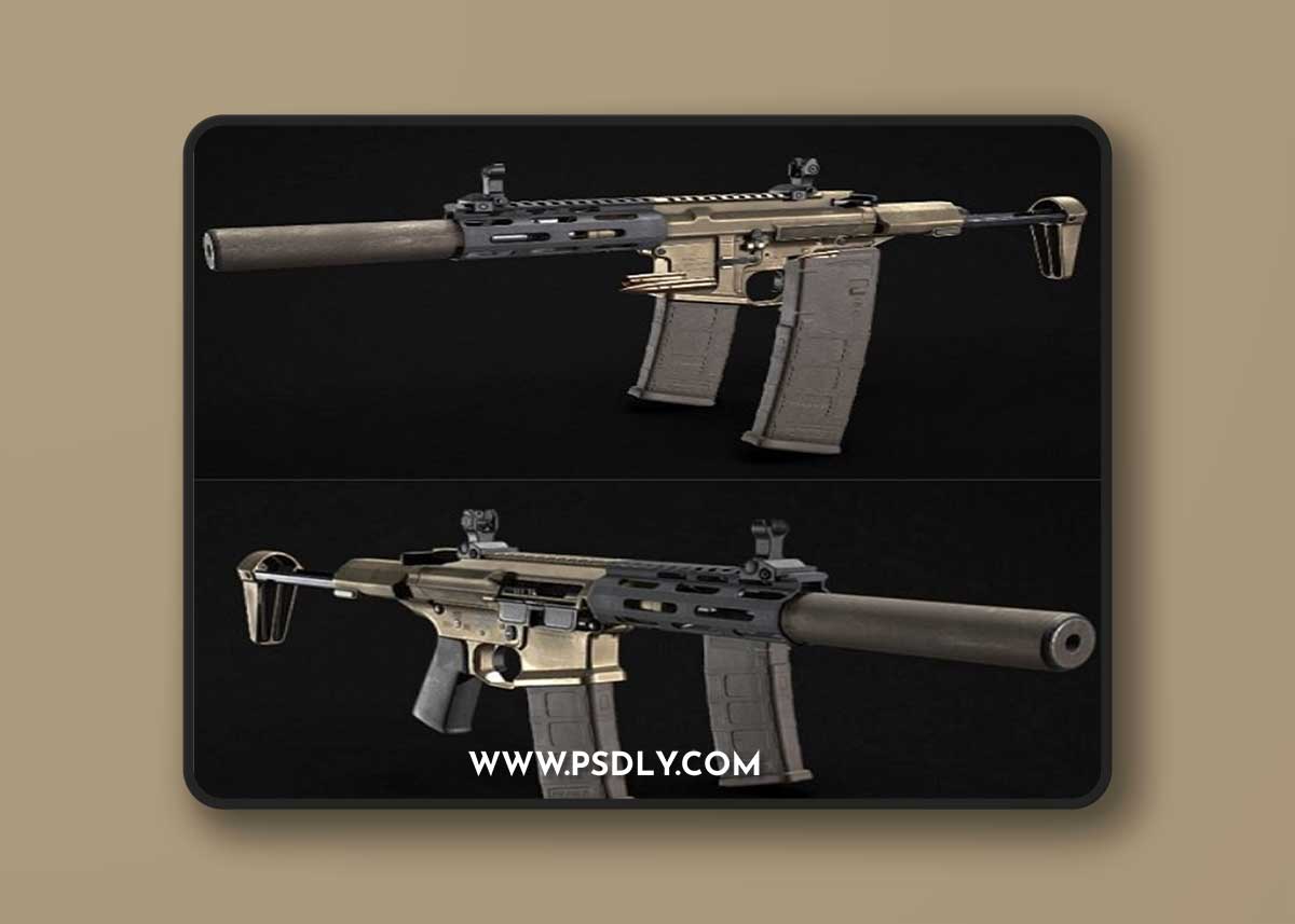 AAC Honey Badger 3D Model
