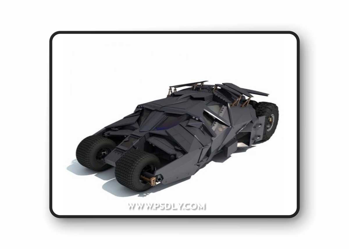 Batman Tumbler Batmobile 3D Model