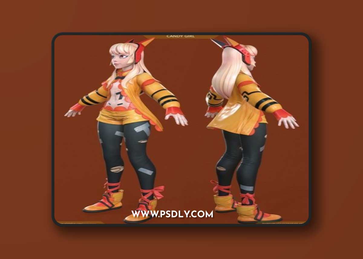 Candy Girl 2 3D Model