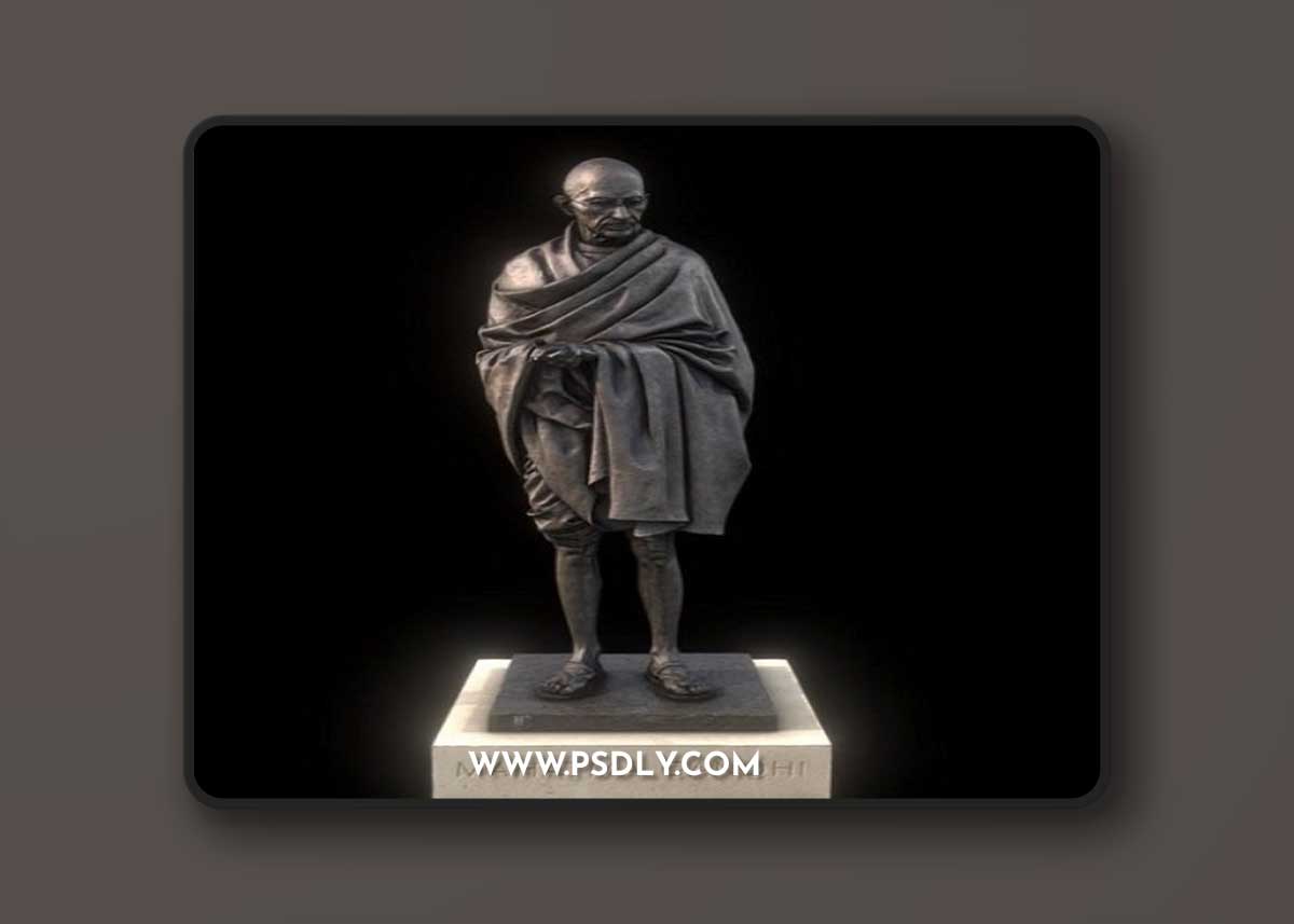 Mahatma Gandhi 3D Model