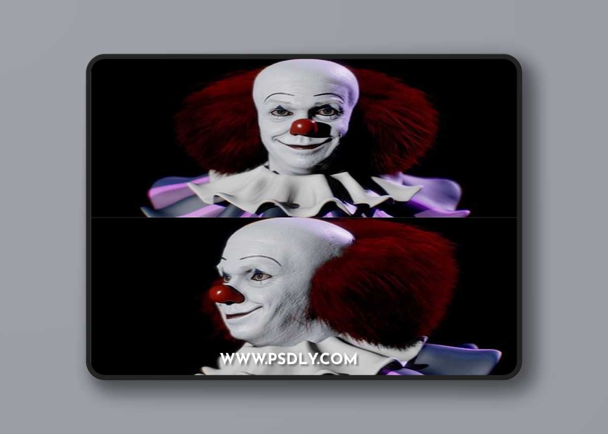 Pennywise,The Dancing Clown (1990 Version) 3D Model