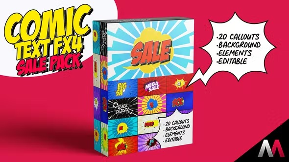 Videohive Comic Text Fx4_Sale Pack 37129732