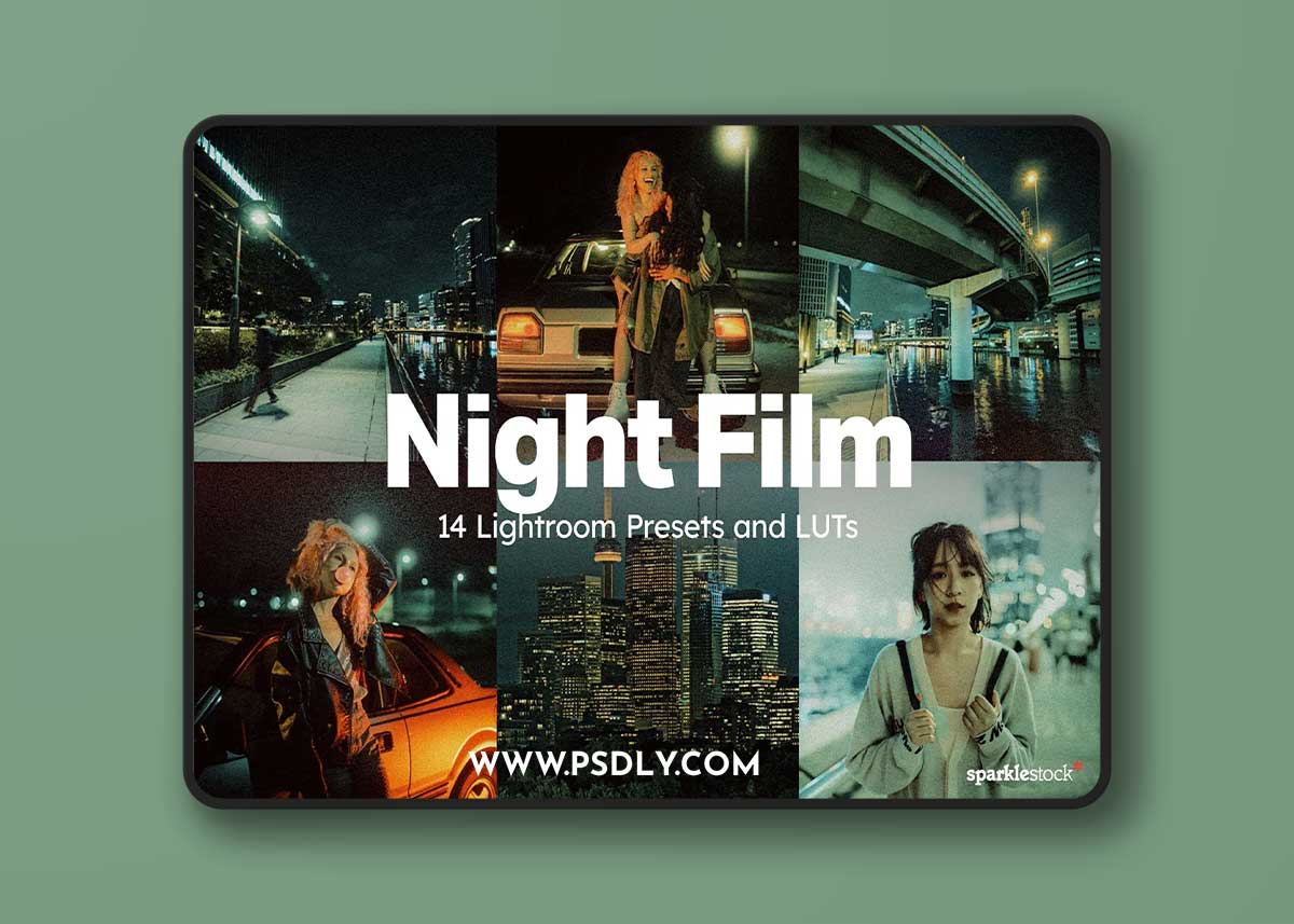 Creativemarket - 14 Night Film Lightroom Presets and LUTs