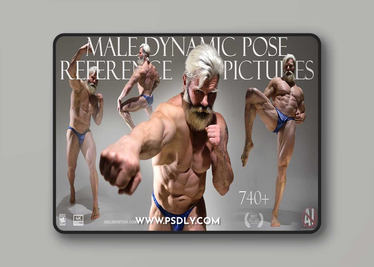 Cubebrush - Mels Mneyan - Male Dynamic Poses [740 Reference Pictures]