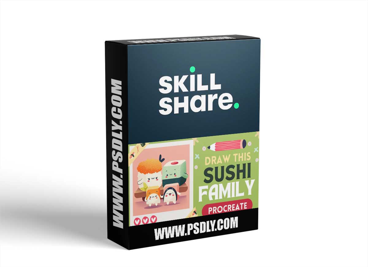 Sushi Time! Learn to Draw a Cute Kawaii Sushi Family | Procreate