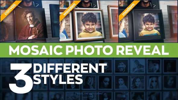 Videohive Mosaic Photo Reveal Pack 38299257