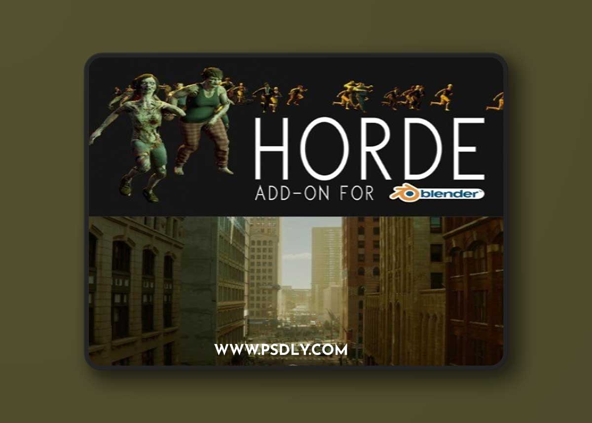 [Blender] Horde Add-On: Crowd System Tools v1.0
