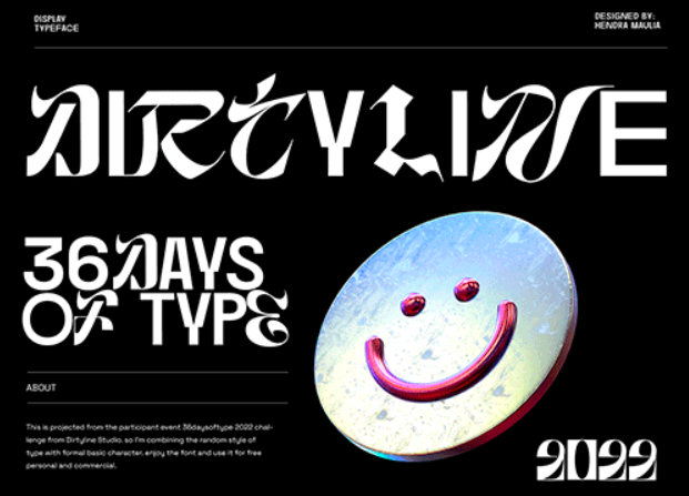 Dirtyline Typeface