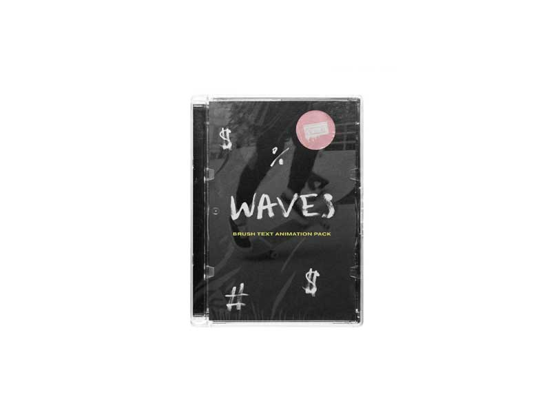 Video Milkshake WAVES – BRUSH ANIMATED FONT PACK