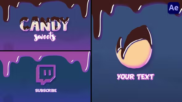 Videohive Chocolate Cartoon Logo Reveal Animations [After Effects] 43413952