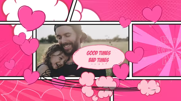 Videohive Valentine Comic Opener 43433146