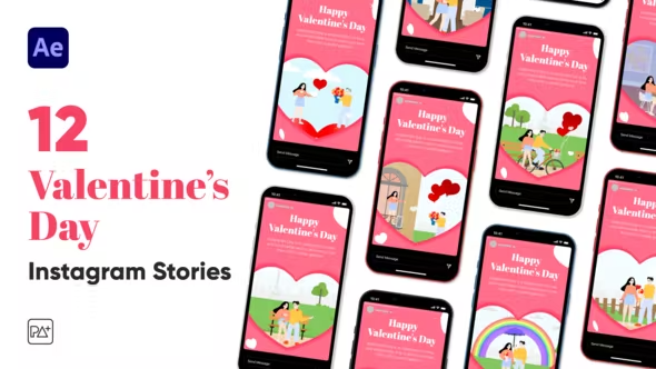 Videohive Valentine's Day Instagram Pack for After Effects 43466719
