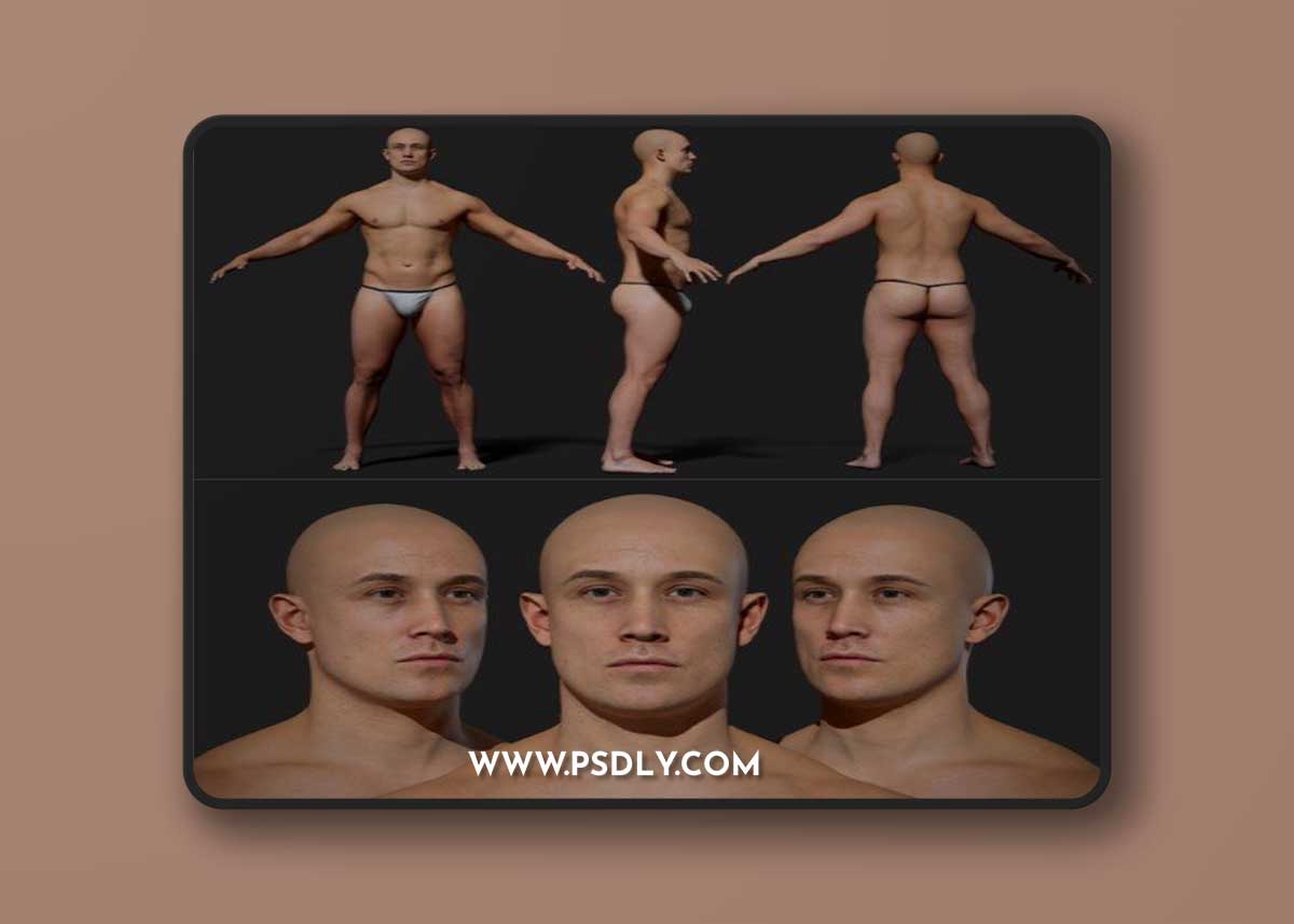 3DScanStore - Animation Ready Body Scan / Male 04