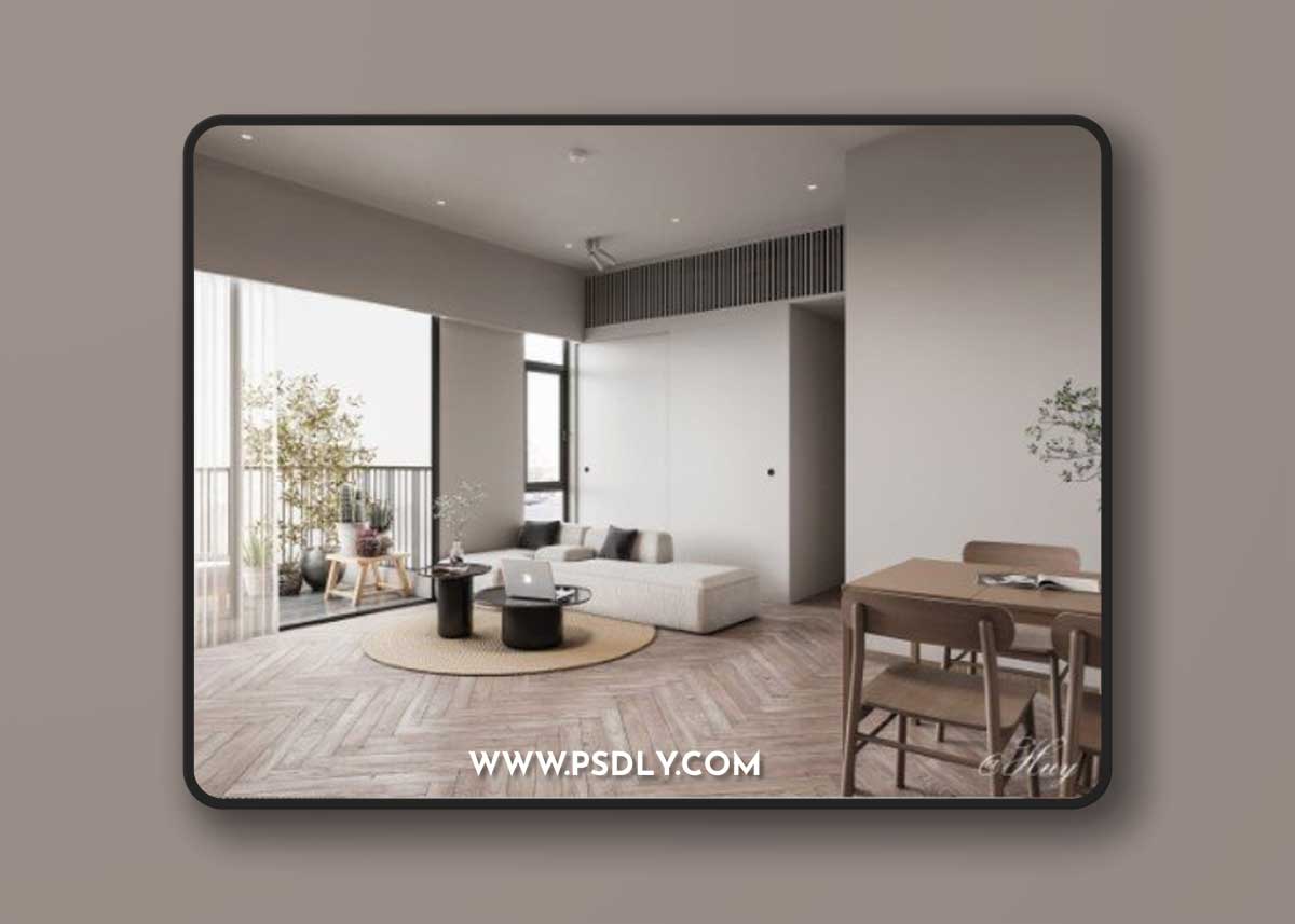 Interior Apartment Scene By Quoc Huy