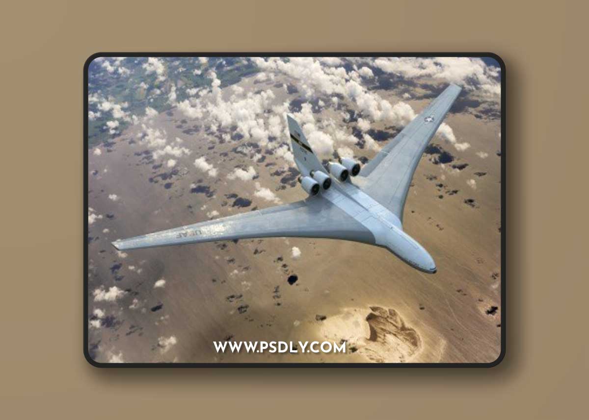 Lockheed CL-1201 nuclear powered aircraft 3D model