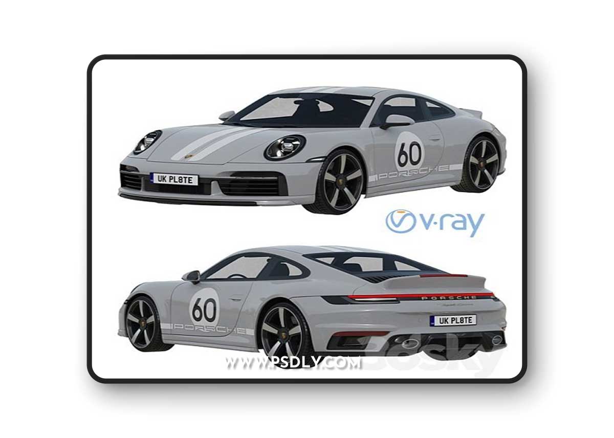 Porsche 911 Sport Classic 2023 3D model
