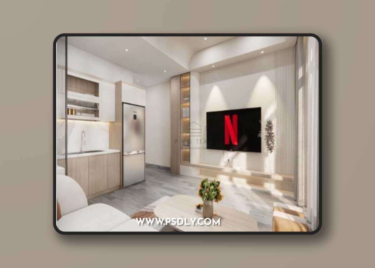 Sketchup Living Room Interior by Dinh Thanh
