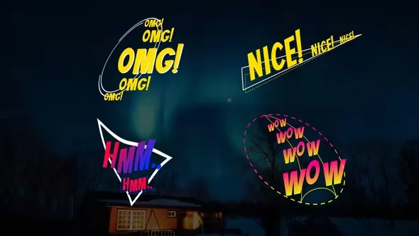Comic Text Animations