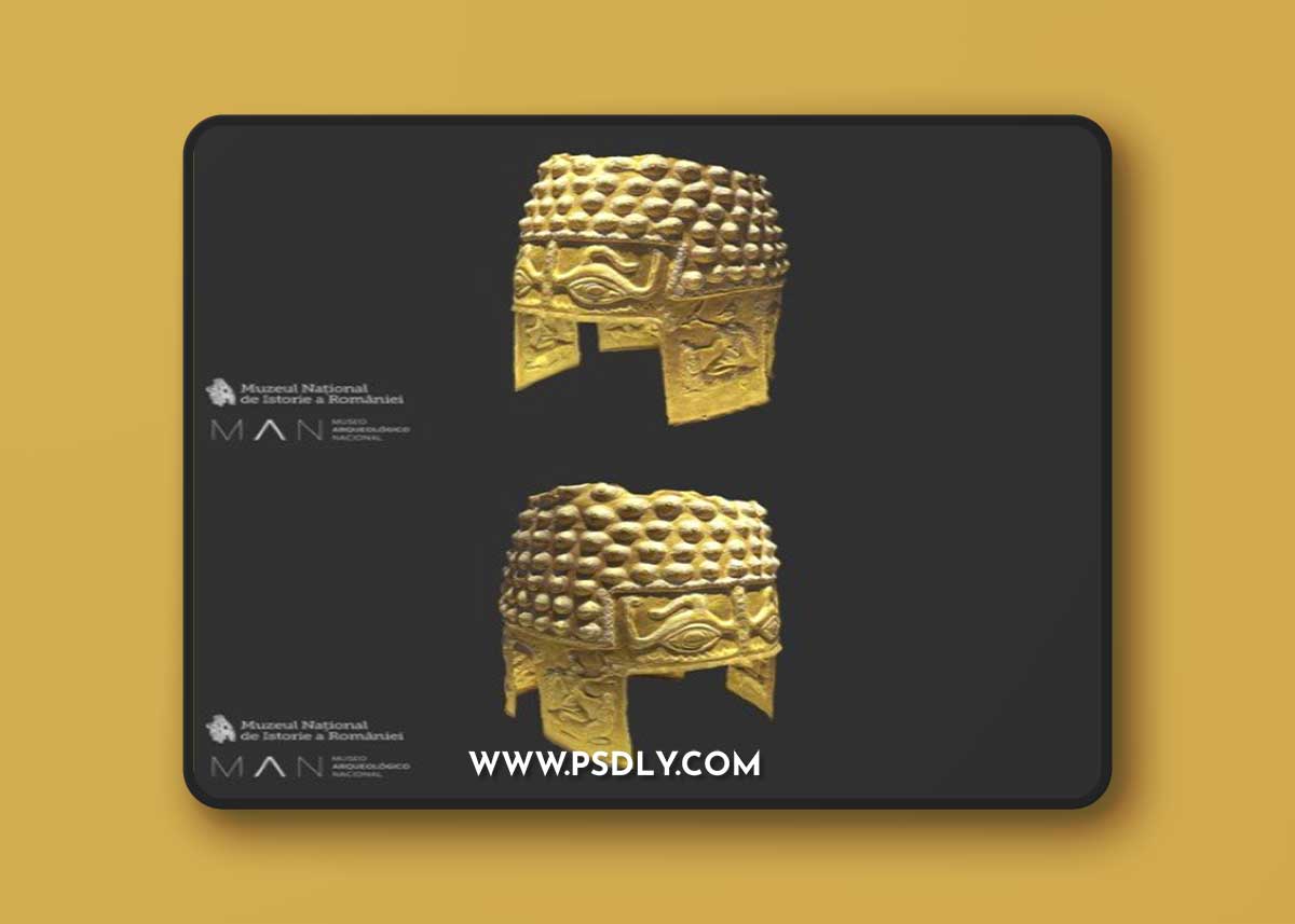 Helmet of a Dacian warrior 3D Model