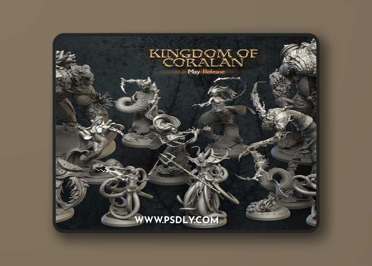 3DArtDigital - Kingdom of Coralan - Mizuna – 3D Print Model