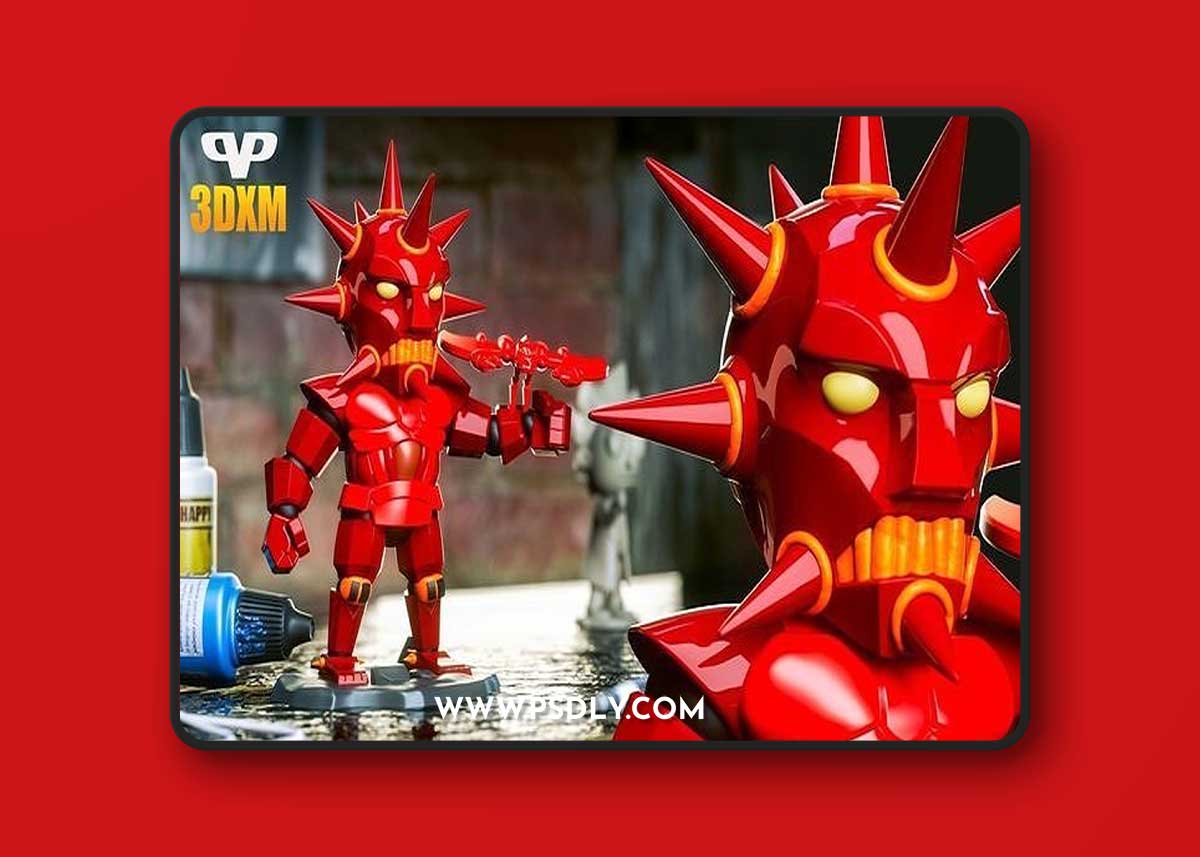 3DXM - Armoured Mon-Star Chibi – 3D Print Model