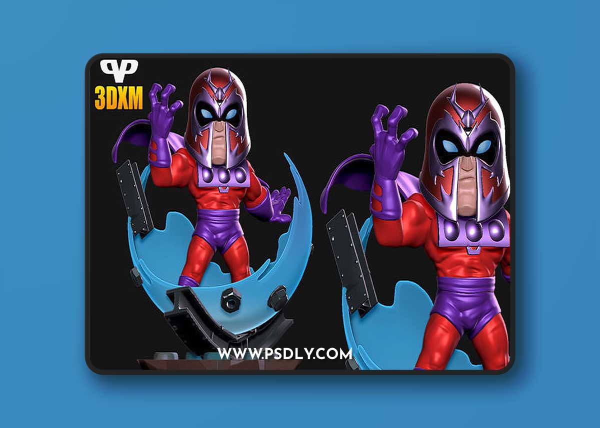 3DXM - Magneto Chibi – 3D Print Model