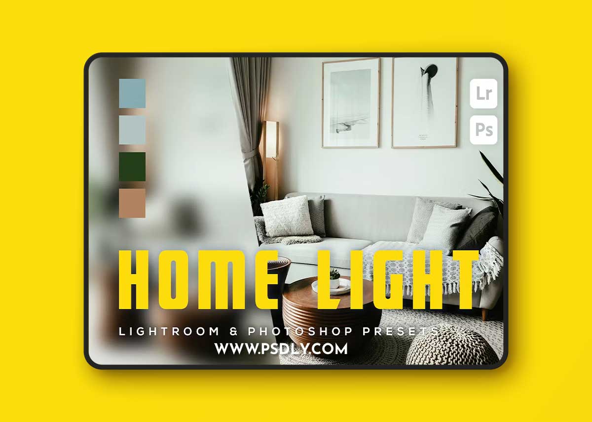 6 Home Light Lightroom and Photoshop Presets
