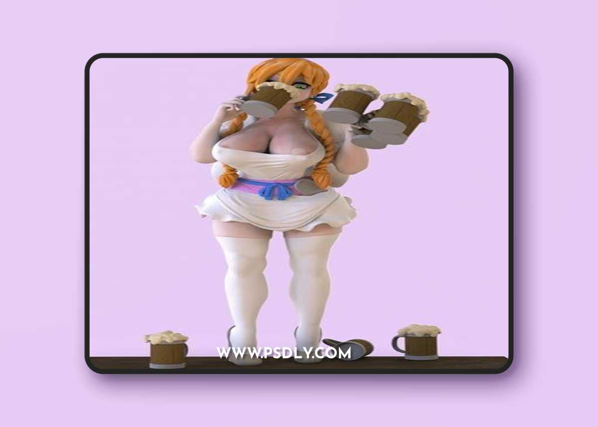 Bahab Balam Waifu at Work – 3D Print Model