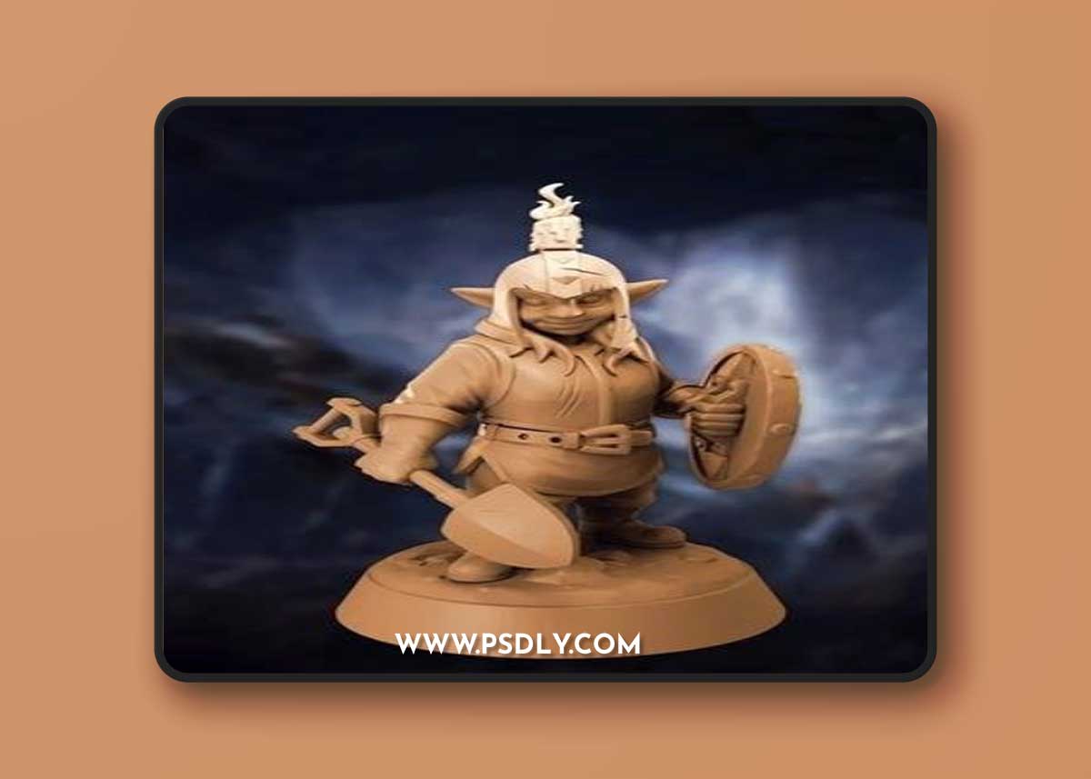 Broken Anvil Miniatures - Fiends of the Undercity - Deep Gnomes Pack – 3D Print Model