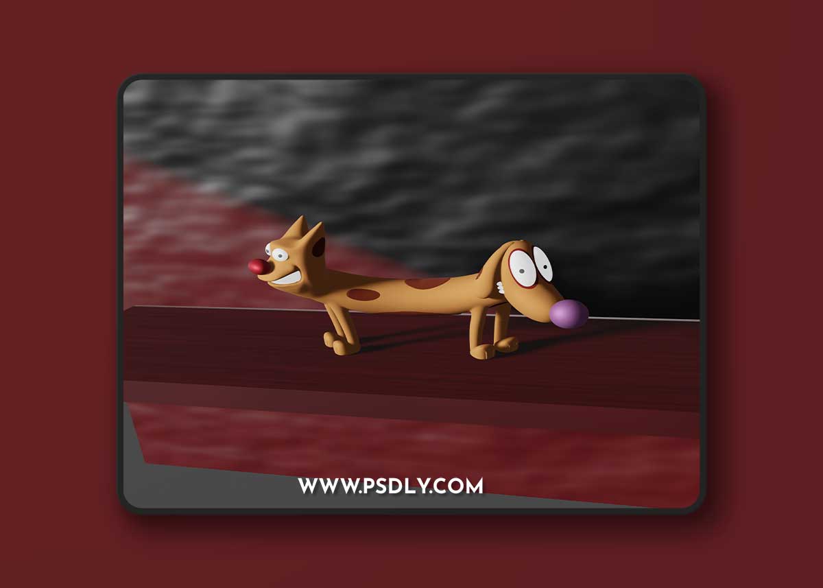 Cat Dog Bookshelf – 3D Print Model