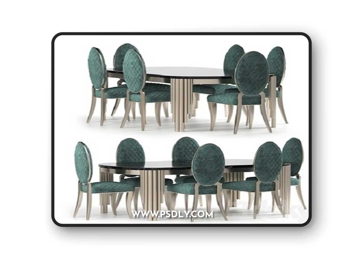 Cratos Table and Chairs by Zebrano Casa