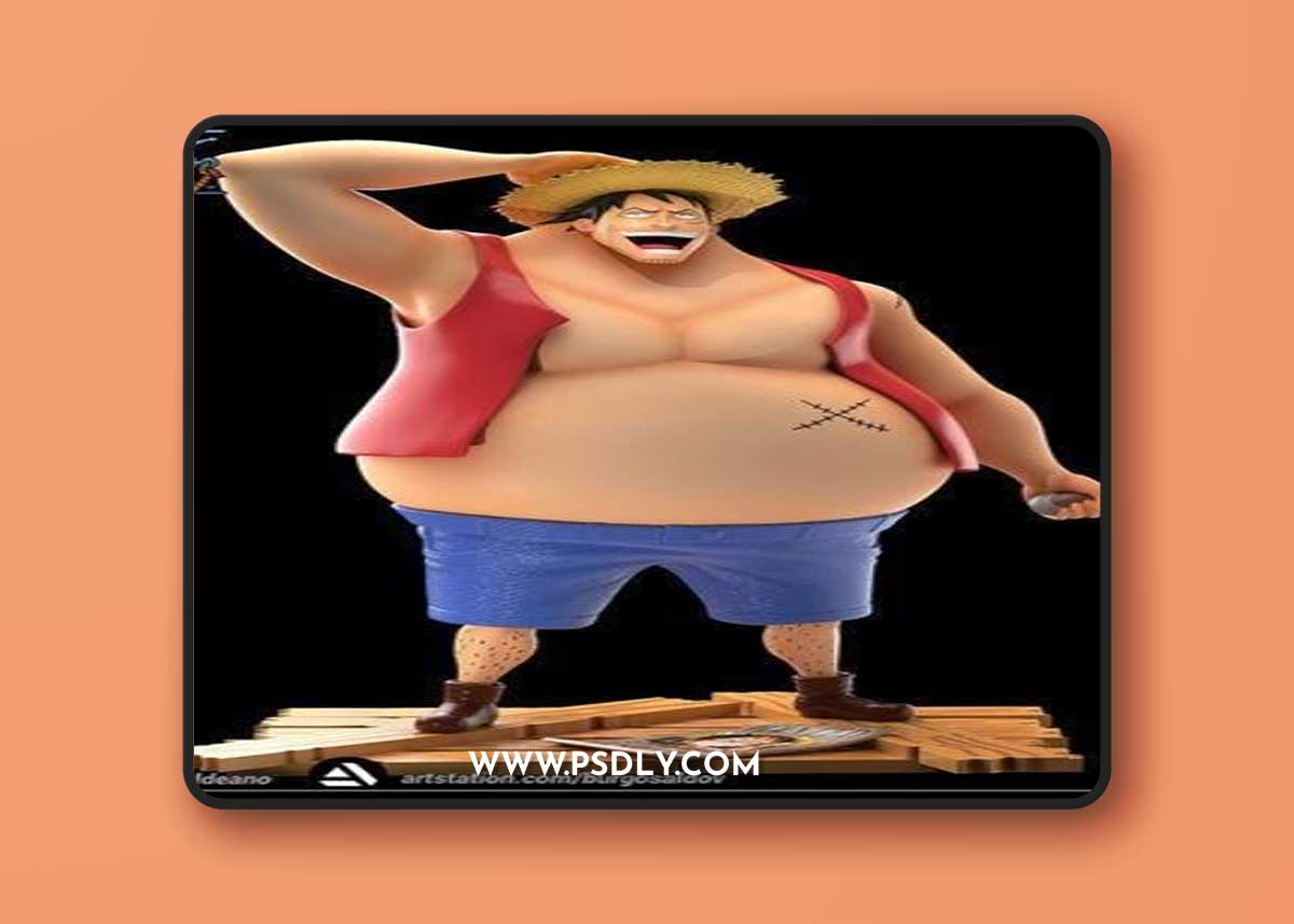 Demalo Black Fake Luffy One Piece – 3D Print Model
