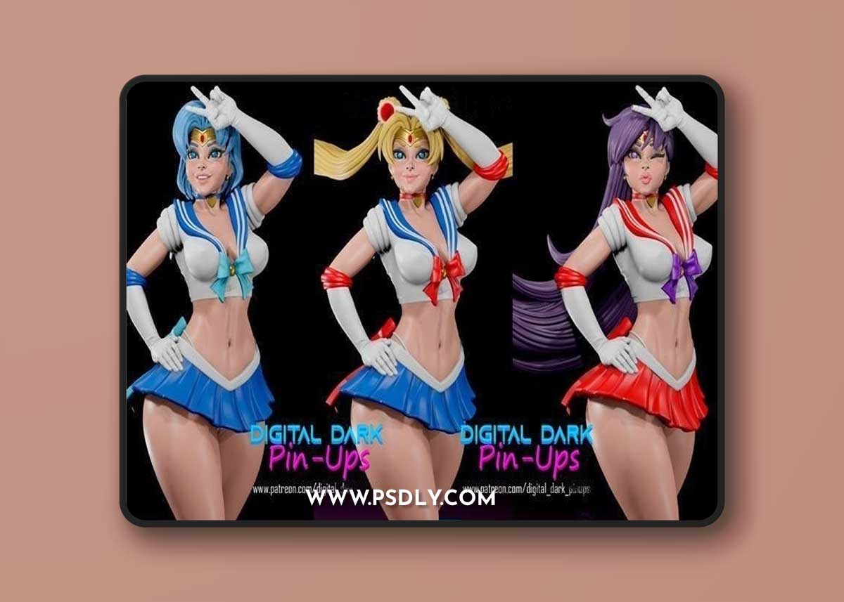 Digital Dark Pin-Ups - Sailor Pack 3D Print Model