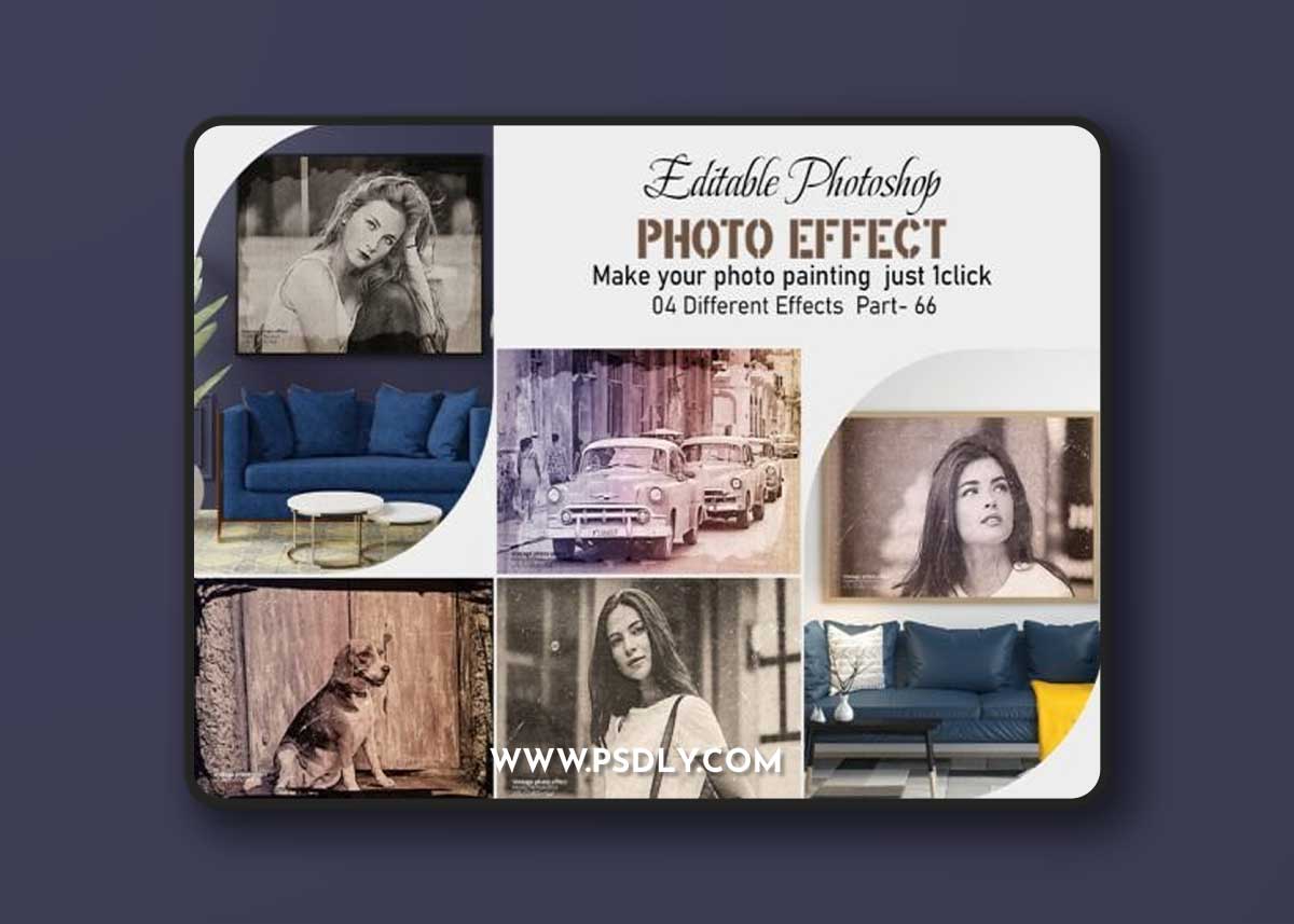 Editable Vintage Photoshop Effect