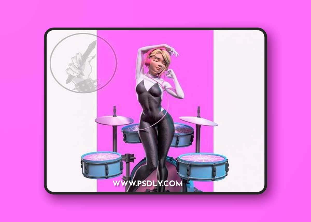 H3LL Creator - Gwen 3D Print Model