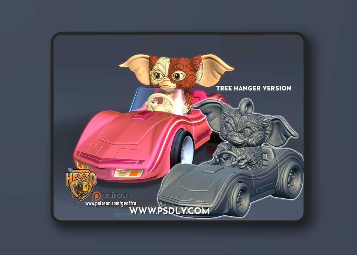 Hex3D - Gizmo Barbie Car – 3D Print Model