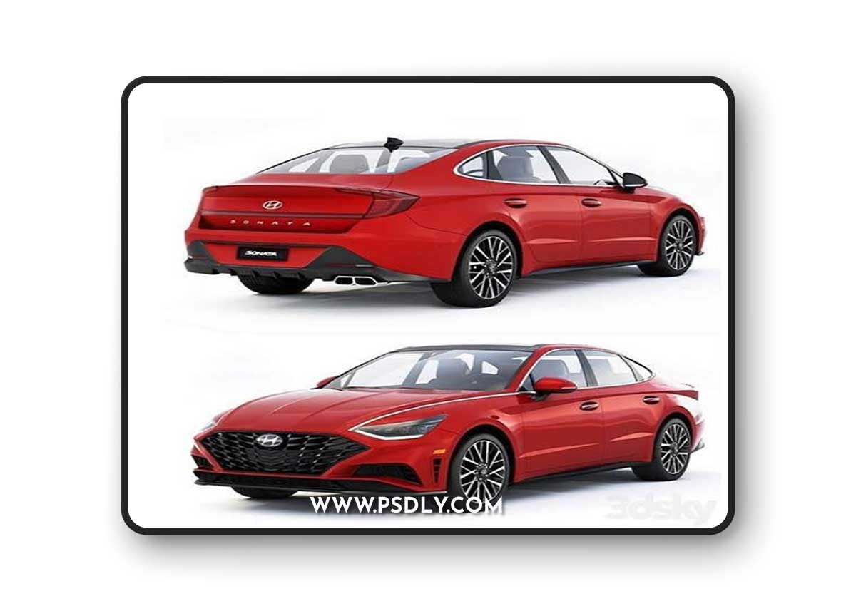 Hyundai Sonata 2021 3D Model