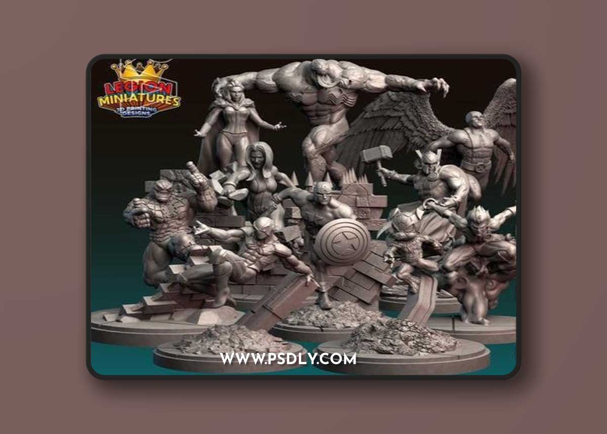 Legion Miniatures - Pack 23M April 2023 – 3D Print Model