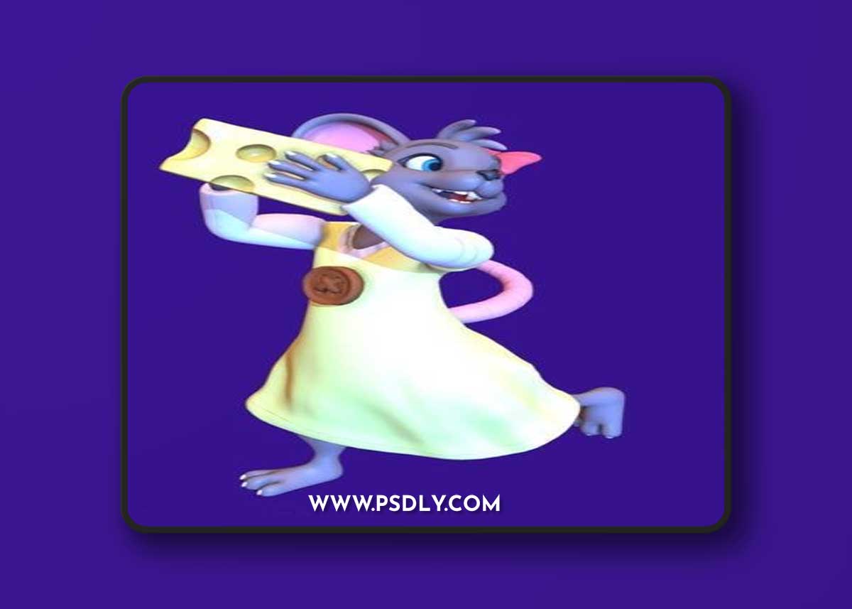Mipsy the mouse – 3D Print Model