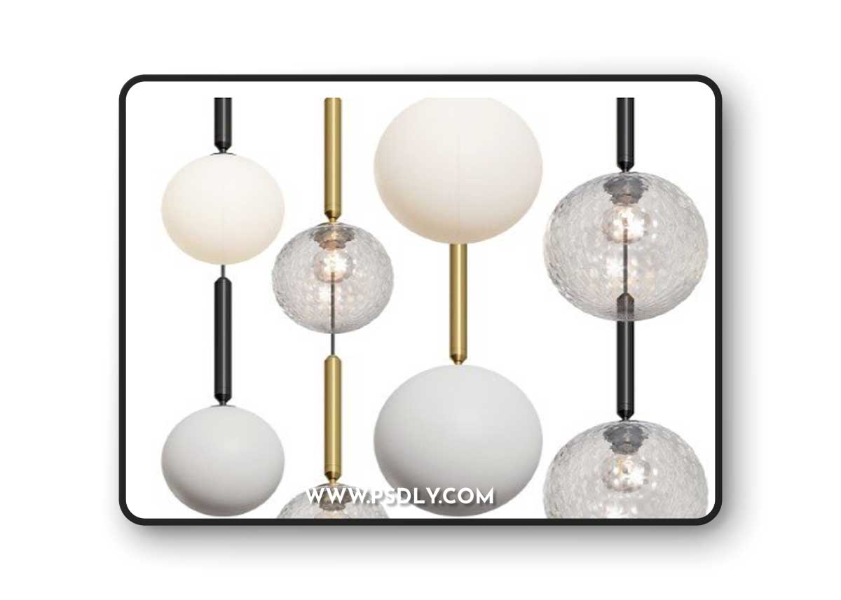 Modern Glass Ball Led Pendant Lamp
